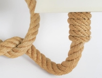 1950- Deux Appliques en corde Audoux Minet
