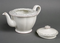 Service Café &amp; Thé &quot;Pois et Nœuds&quot; porcelaine de Limoges de Suzanne Lalique pour Haviland