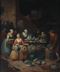 Retour du marché. Jan-Baptist Lambrechts 1680-1731