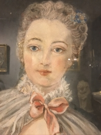 Pastel Figurant Madame de Pompadour
