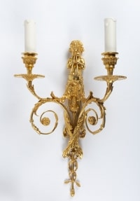 A Pair of Louis XVI style wall lights.