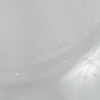 Coupe &quot;Chantilly&quot; verre blanc patiné sépia de René LALIQUE