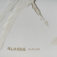 Surtout Décoratif &quot;Oiseau de Feu&quot; verre blanc de René LALIQUE