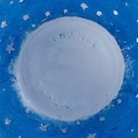Boite &quot;Dans la Nuit&quot; verre blanc patiné bleu à chaud de René LALIQUE pour Worth