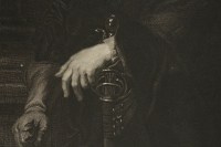 Steel engraving of the portrait of Peter Paul Rubens