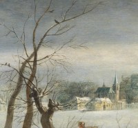 Paysage d’hiver – Attribué à Denys van Alsloot (1570 – 1628)
