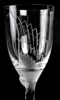 Verre Lalique &quot;Ange au sourire&quot;