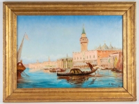 Vincent MANAGO 1878-1936. Venise, le grand canal.