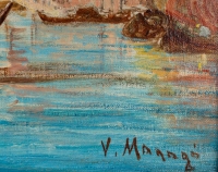Vincent MANAGO 1878-1936. Venise, le grand canal.