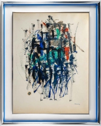 Jacques GERMAIN, Composition abstraite, 1962