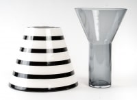 Vase Contemporain en Céramique et en Verre