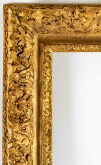 Cadre en bois sculpté doré d&#039;époque Louis XIV