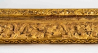 Cadre en bois sculpté doré d&#039;époque Louis XIV