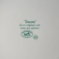 Service à Café Thé &quot;Toucans&quot; porcelaine de Limoges de HERMES - 18 Pièces