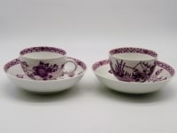 Paire de tasses en porcelaine de Meissen XVIIIème