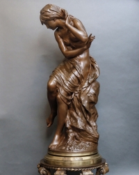 Sculpture - La Vague , Mathurin Moreau (1822-1912) - Bronze