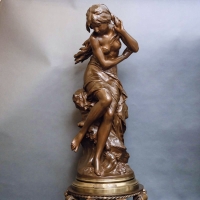 Sculpture - La Vague , Mathurin Moreau (1822-1912) - Bronze