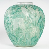 René Lalique : Vase &quot;Perruches&quot;