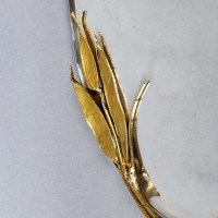 &quot;Plateau aux Bambou&quot; bronze doré métal argenté Ed. Artcurial EA III / VIII de Claude LALANNE