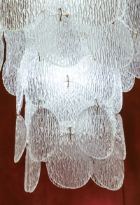 Grand lustre en verre de Murano, années 1970