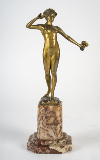 Sculpture en Bronze d’Epoque Art Déco, 1930, Signée Brandel.