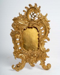 Paire de cadres en bronze doré, Epoque Napoléon III.