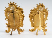 Paire de cadres en bronze doré, Epoque Napoléon III.