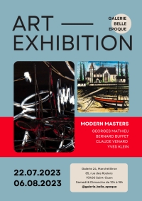 Exposition à la Galerie Belle Époque - Modern Masters, XXe siècle - du 22 juillet au 6 août 2023