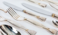 Hermès Paris: &quot;Moisson&quot; Silver Plated Cutlery Set