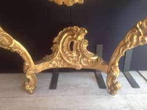 Console d’époque Louis XV en bois doré