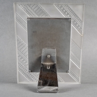 Cadre Art-Déco cristal blanc de LALIQUE