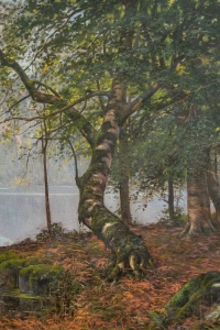 Une paire de tableaux huile sur toile fin XIXème siècle