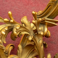 Paire d&#039;appliques en bronze bien ciselé et doré signé par Lacarrier Delatour, XIXème siècle