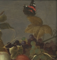 Nature morte au panier renversé – Ecole hollandaise du XVIIe siècle