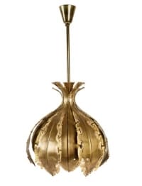 1960s Holm Sørensen Brutalist Brass Pendant