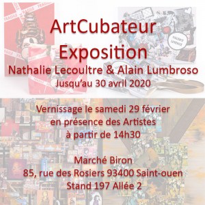 Inauguration des Expositions Nathalie LECOULTRE &amp; Alain LUMBROSO le Samedi 29 février 2020||