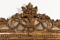 Miroir En Bois Doré Sculpté d&#039;époque Louis XVI