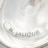 Boîte « Fontainebleau » verre blanc patiné sépia de René LALIQUE