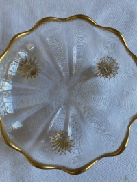 1950/70′ Paire De Coupes Tripodes Cristal Murano Ø 20 cm