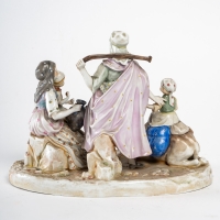 Groupe en porcelaine du XIXème siècle