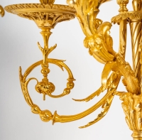Paire de Chandeliers en Bronze doré , XIXème siècle