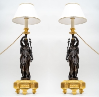 Paire de lampes, Circa 1870.