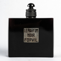 Flacon &quot;Parfum Noir&quot; verre noir de René LALIQUE pour Forvil