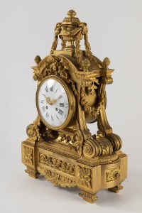 A Beautiful French 19th Century Louis XVI St. Ormolu Clock.