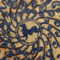 Grand plat en céramique de Charles Greber, XIXème