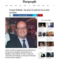 Article de Presse - François Hollande à Biron - Site Purepeople