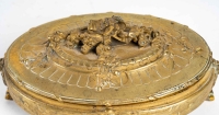 Boîte à bijoux en bronze ciselé, XIXème siècle