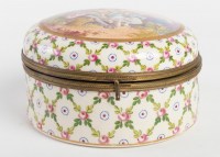 Bonbonnière en porcelaine Napoléon III 19e siècle