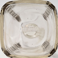 Flacon &quot;Fleurettes&quot; verre blanc patiné gris de René LALIQUE