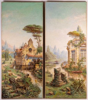 Pair de tableaux signés Chaperon Emile (1868-1946)||||||||||||||